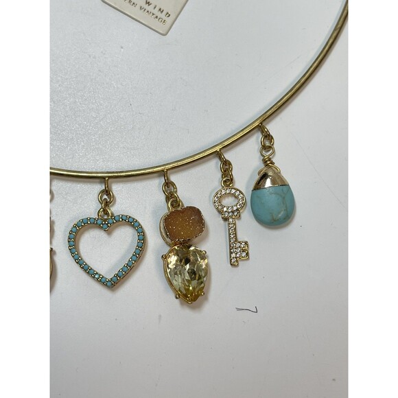 John Wind 7 Dangle Charm Choker Necklace New Rare - Picture 4 of 8